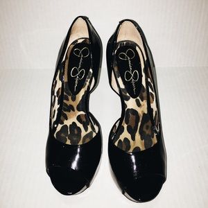 🆕Jessica Simpson black glossy heels